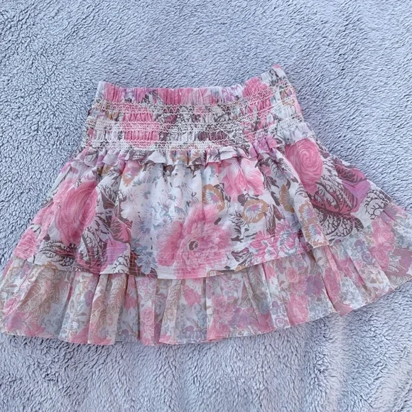 LoveShackFancy Romita Skirt in Dew Drop NWOT